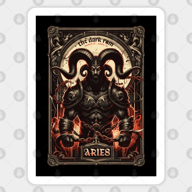 Dark Fantasy Aries Sticker by HolidayBug